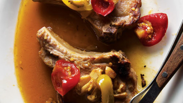 Simple Weeknight Meals Pork Chops With Pickled Peppers Huffpost