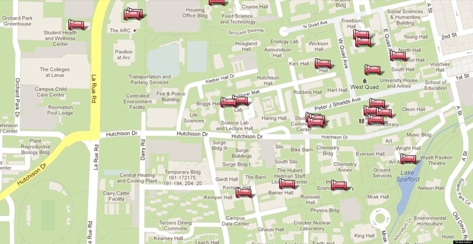 UC Davis Google Map Shows Best Nap Spots On Campus (PHOTO) HuffPost