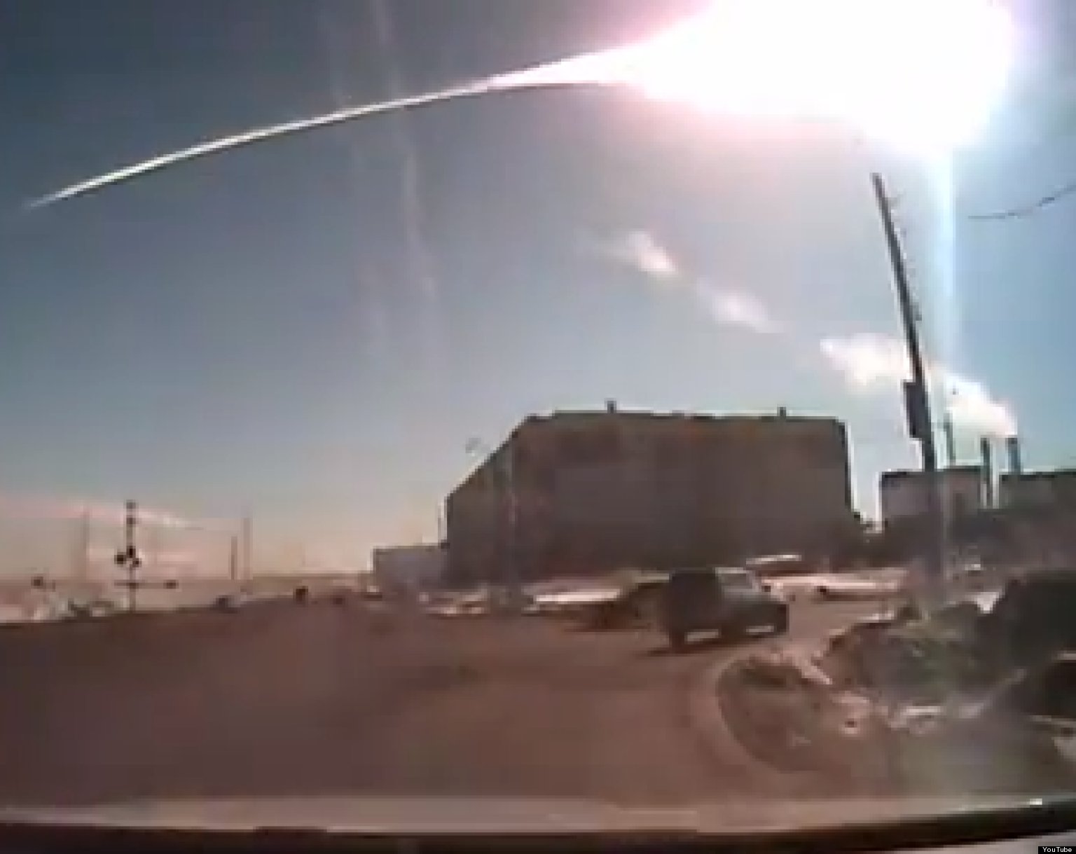 Russian Meteor Explosion Videos Fireball Hits Chelyabinsk Huffpost